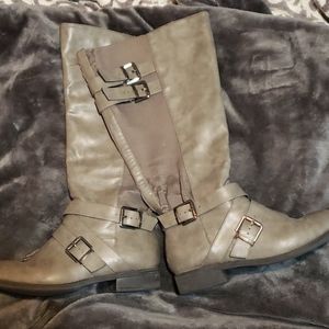 Torrid grey knee high boots